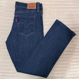 Levi's 314 Dark Blue Denim Straight Leg Jeans